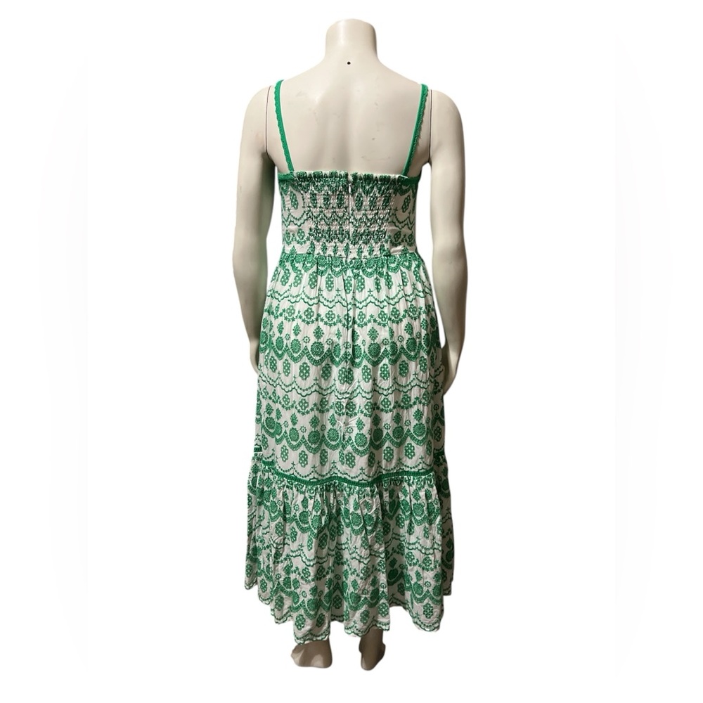 NWT Adrianna Papell Size 8 Eyelet Midi Dress Sleeveless Cotton - Picture 5 of 12